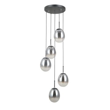 Italux Meolo PND-40825-5-BK Hanglamp 5x40W/E14 IP20