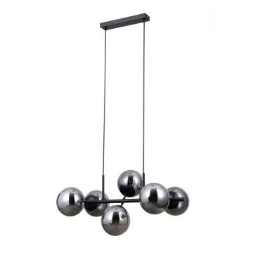Italux Molite PND-1098-6-BK Hanglamp 6x40W/E14 IP20