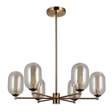 Italux PERANO PND-4215-6-HBR Suspension lumineuse 6x5W/G9 IP20