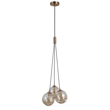 Italux PERLOS PND-54456-3-HB-AMB Suspension lumineuse 3x5W/G9 IP20