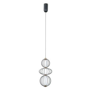 Italux Rabel PND-344221-3V-BK Hanglamp 3x10W/LED 3000K 713lm IP20