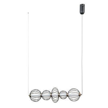 Italux Rabel PND-344221-5-BK Hanglamp 5x18W/LED 3000K 1116lm IP20