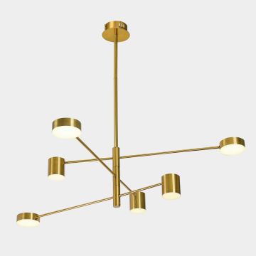 Italux REMDAL PND-16374-6-COP-GD-4K Hanglamp 36W/LED 4000K 2700LM IP20