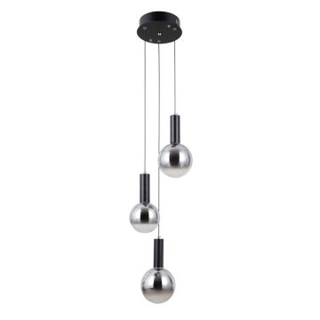 Italux Strela PND-34378-3S-BK Suspension lumineuse 3x15W/LED 3000K 1188lm IP20