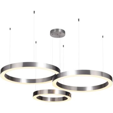 Step Into Design CIRCLE 3in1 ST-8848-60+60+80 nickel Hanglamp 3x85W/LED 3000K 8075lm IP20