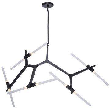 Step Into Design STICKS ST-1001-10 black Plafondlamp 10x20W/G9 IP20