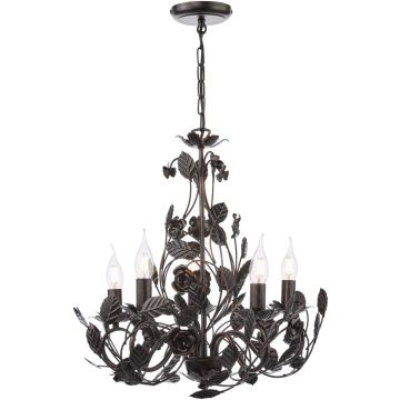 Dar Lighting Priscilla PRI0554 Suspension lumineuse 5x40w/e14