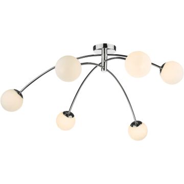Dar Lighting Puglia PUG6450 Plafondlamp 6x20w/g9