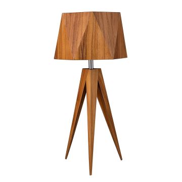 Quintiesse Angular QN-ANGULAR-TL-TEAK Lampe de table 1x40W/E27 IP20