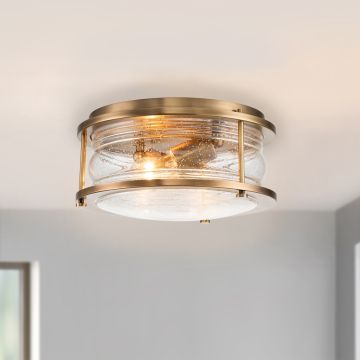 Quintiesse ASHLAND BAY QN-ASHLANDBAY-F-NBR-BATH Plafondlamp 2x60W/E27 IP44