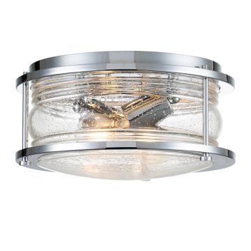 Quintiesse ASHLAND BAY QN-ASHLANDBAY-F-PC-BATH Plafondlamp 2x60W/E27 IP44