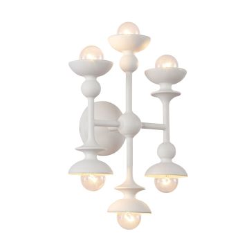 Quintiesse Cadence QN-CADENCE-6WB-WHT Applique murale 6x60W/E14 IP20
