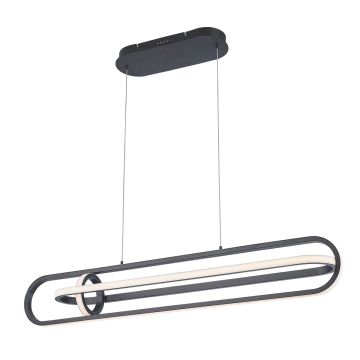Quintiesse Demark QN-DEMARK-LP-BK Hanglamp 1x58W/LED 3000K 2900lm IP20