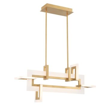 Quintiesse Inizio QN-INIZIO-LP-S-BG Lampe de plafond 1x46W/LED 3000K 2086lm IP20