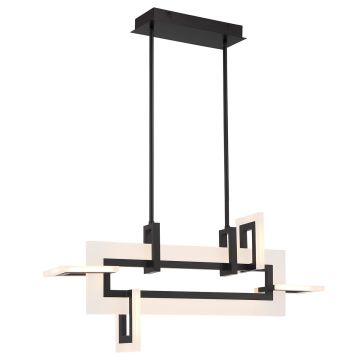 Quintiesse Inizio QN-INIZIO-LP-S-BK Lampe de plafond 1x46W/LED 3000K 2086lm IP20