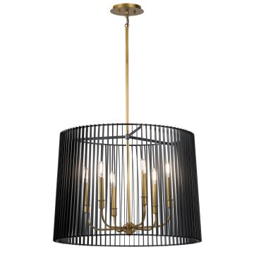 Quintiesse LINARA QN-LINARA-6P-BK Lustre 6x60W/E14