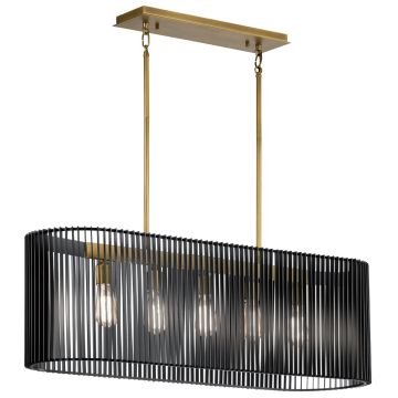 Quintiesse LINARA QN-LINARA-ISLE-BK Suspension lumineuse 5x60W/E27