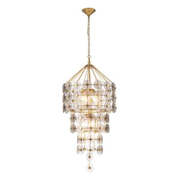 Quintiesse Meridian QN-MERIDIAN-9P-DG Suspension lumineuse 9x40W/E14 IP20