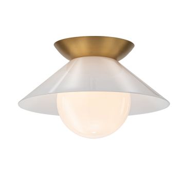 Quintiesse Saucer QN-SAUCER-FM-AB-OPAL Plafondlamp 1x40W/E27 IP20