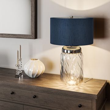 Quintiesse SOLA QN-SOLA-TL-L-BLU Lampe de table 1x60W/E27 3000k 720LM