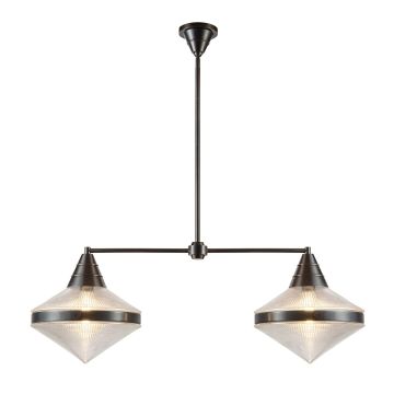Quintiesse Willard QN-WILLARD-LP2-UBZ-PG Plafondlamp 2x60W/E27 IP20