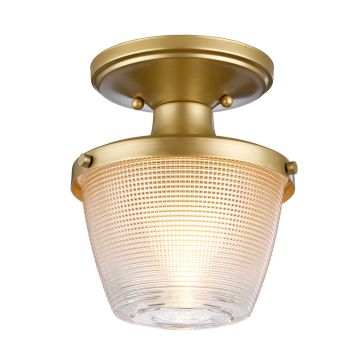 Elstead Lighting DUBLIN QZ-DUBLIN-SF-PNBR Plafondlamp 1x60W/E27 IP44
