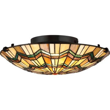 Quoizel ALCOTT QZ-ALCOTT-F Plafondlamp 2x60W/E27