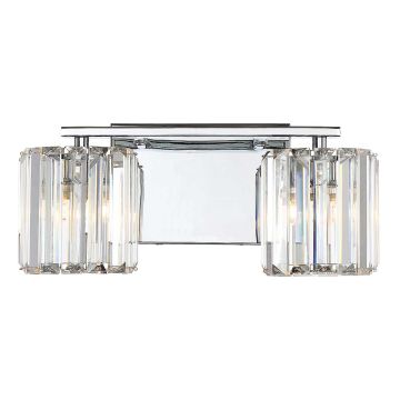 Quoizel Divine QZ-DIVINE2-PC-BATH Wandlamp 2x3.5W/G9 IP44