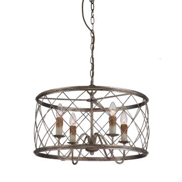 Quoizel DURY QZ-DURY-P Lustre 4x60W/E14