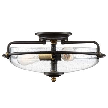 Quoizel Griffin QZ-GRIFFIN-F-C-PNAB Plafondlamp 3x60W/E27