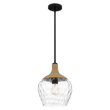 Quoizel Royer QZ-ROYER-1P-MBK Suspension lumineuse 1x60W/E27 IP20