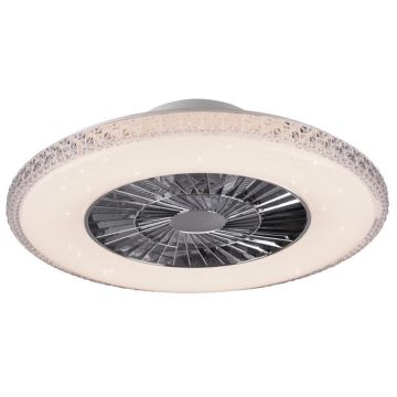 Trio HARSTAD R62412106 Ventilateur 1x40w/led 3000-6500k 5000lm ip20