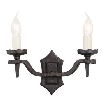 Elstead Lighting RECTORY RY2B-BLACK Applique murale 2x60W/E14