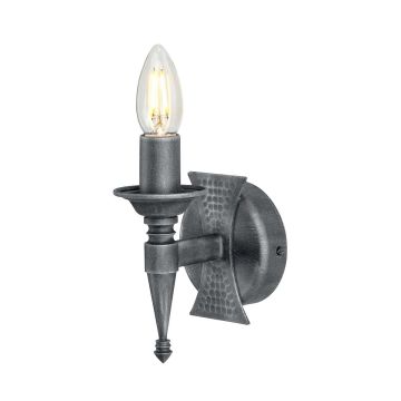 Elstead Lighting SAXON SAX1-BLK-SIL Applique murale 1x60W/E14