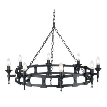 Elstead Lighting SAXON SAX8-BLK Lustre 8x60W/E14