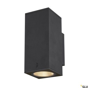 SLV ENOLA SQUARE 1003419 Applique murale 2x20W/LED 3000/4000K 1660/1900LM IP65