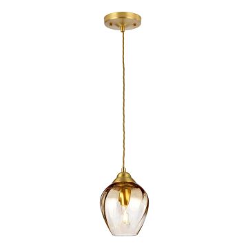 Elstead Lighting Tiber TIBER-P-AMBER Suspension lumineuse 1x60W/E27