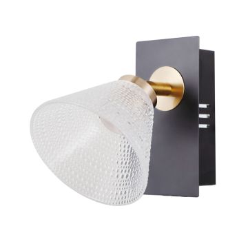 Italux Orella WL-34393-1-BK-HBR Wandlamp 1x4W/LED 3000K 197lm IP20