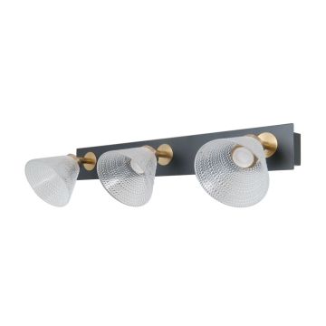 Italux Orella WL-34393-3-BK-HBR Wandlamp 3x12W/LED 3000K 750lm IP20