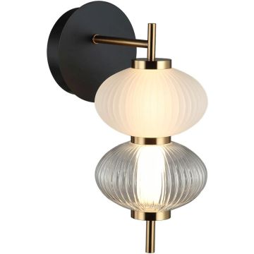 Italux Testa WL-84938-2-BK Wandlamp 1x8W/LED 3000K 480lm IP20
