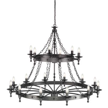 Elstead Lighting WARWICK WR18-GRAPHITE Kroonluchter 18x60W/E14