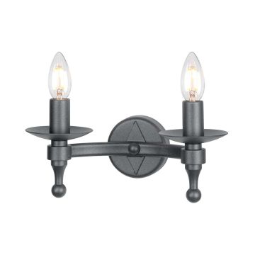 Elstead Lighting WARWICK WR2-GRAPHITE Wandlamp 2x60W/E14