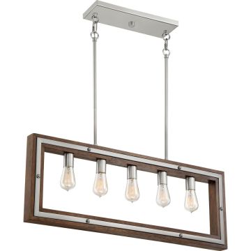 Quoizel WESTERLY QZS-WTY536BN Hanglamp 5x60W/E27