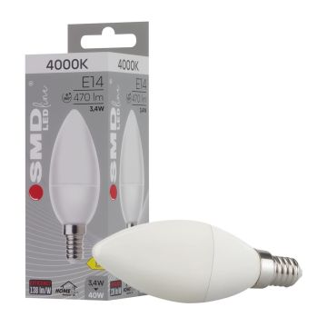 SMD LED HOMEline ZAR0083SLL Gloeilamp 1x3,4W/E14 4000K 470lm IP20