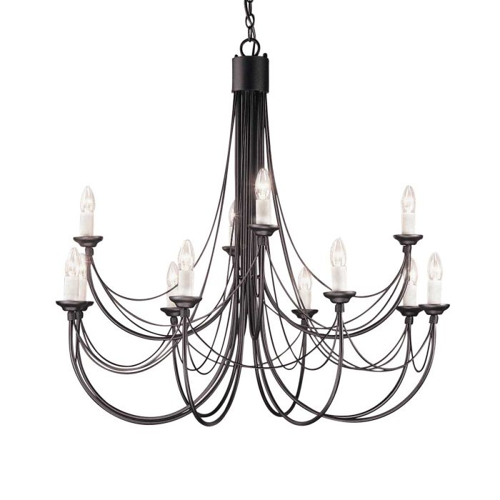 Elstead Lighting-CARISBROOKE-CB12-BLACK-ELSCB12-BLACK