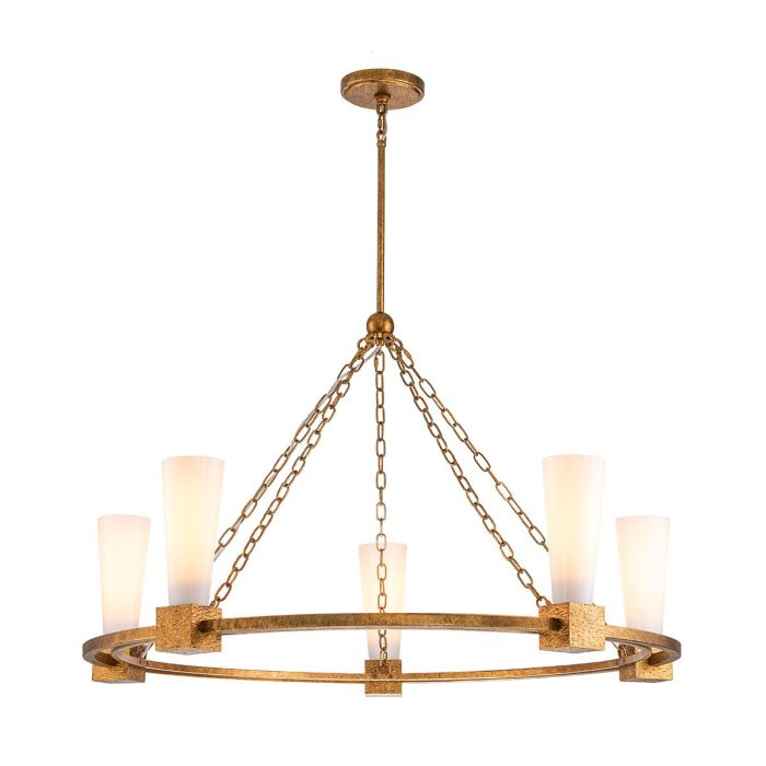 Elstead Lighting-Kristy-KRISTY5-DG-OPAL-ELSKRISTY5-DG-OPAL