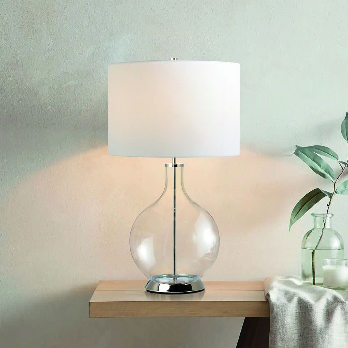Elstead Lighting-Orb-ORB-CLEAR-PN-WHT-ELSORB-CLEAR-PN-WHT