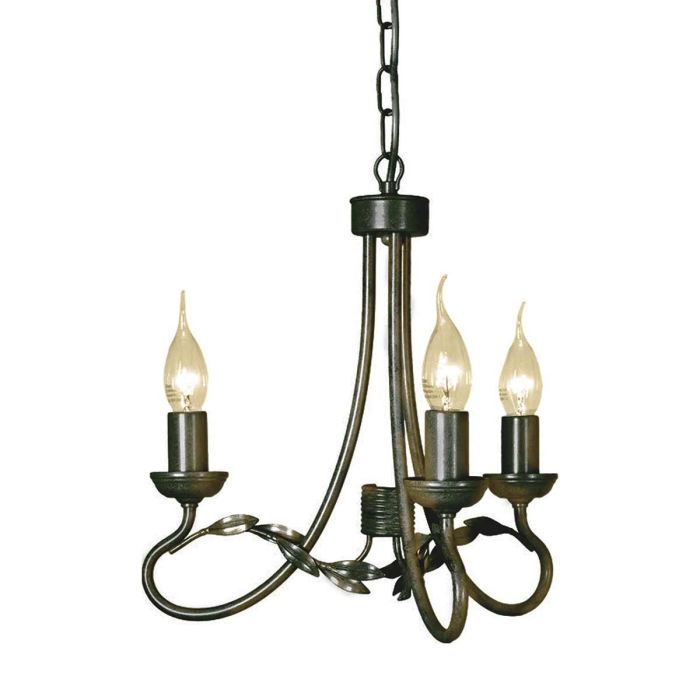 Elstead Lighting-OLIVIA-OV3-BLK-GOLD-ELSOV3-BLK-GOLD